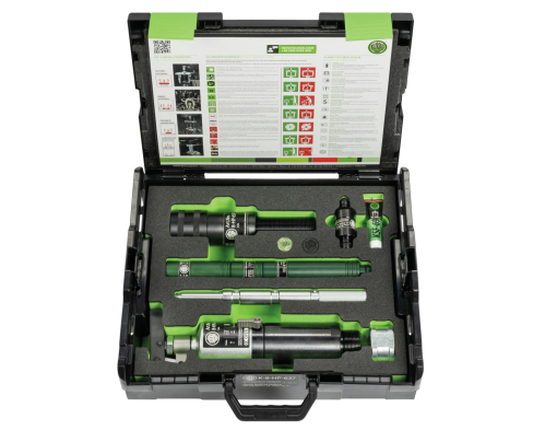 Гидравлический шпиндель с ручным рычагом в комплекте, усилие натяжения до 15 т (размер резьбы ) KUKKO K-8-HP-637