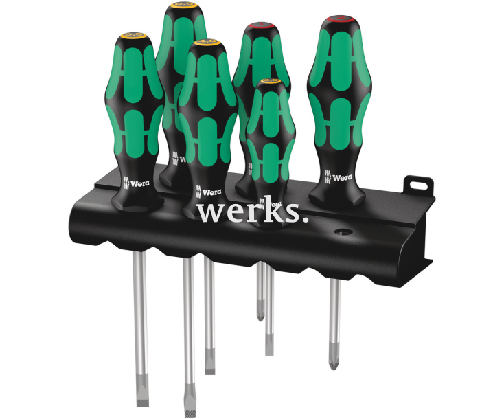 Набор отверток SL PH Wera Kraftform Plus Lasertip 334/6 Rack WE-105650 + подставка