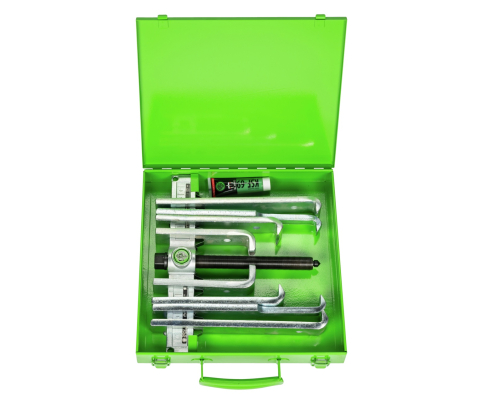 Набор съёмников  с  захватами различной длины,  для мастерских и ремонта сельхозтехники, в металлическом чемодане KUKKO 200-UM