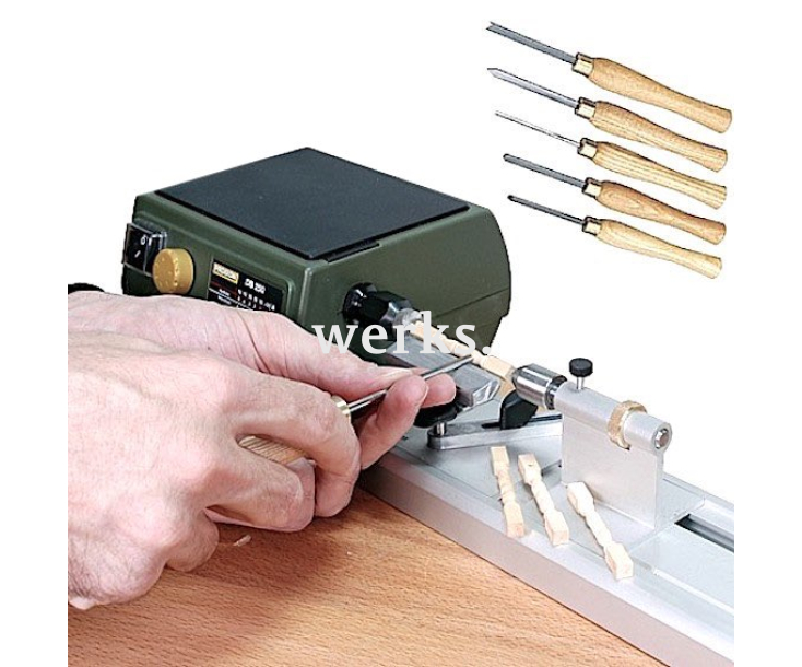 Набор резцов по дереву 5 штук Proxxon 27023