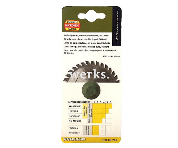 Диск с твердосплавными накладками Ø 80 мм Proxxon 28732