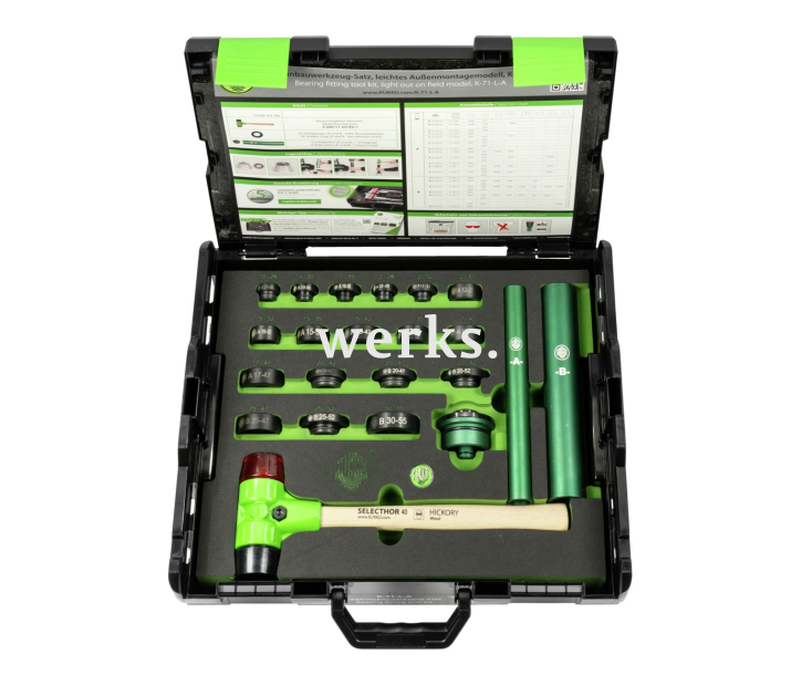 Комплект для установки шарикоподшипников — легкая модель для небольших и средних подшипников KUKKO K-71-L-A