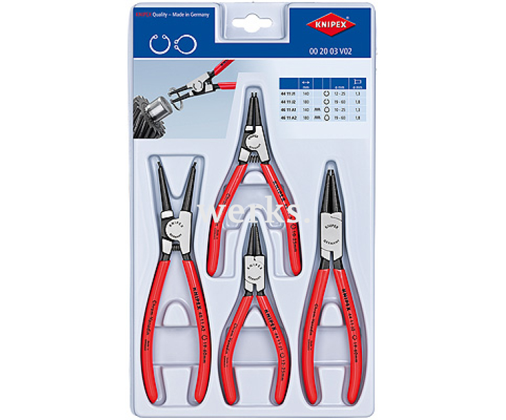Комплект щипцов для стопорных колец Knipex KN-002003V02