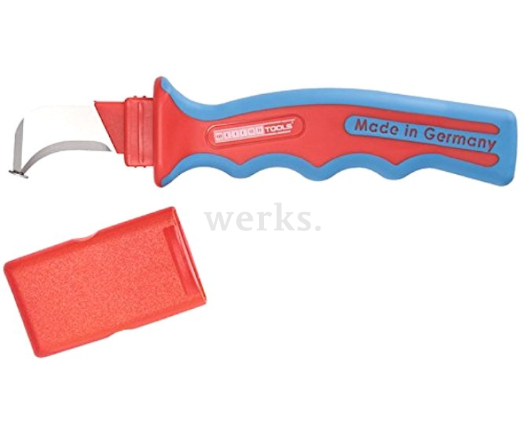 Нож VDE плужковый No. 1000 для снятия изоляции с кабелей большого диаметра Weicon WCN51001000