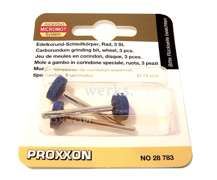 Насадки карборундовые (диск Ø 13 мм) Proxxon 28783 3 шт.