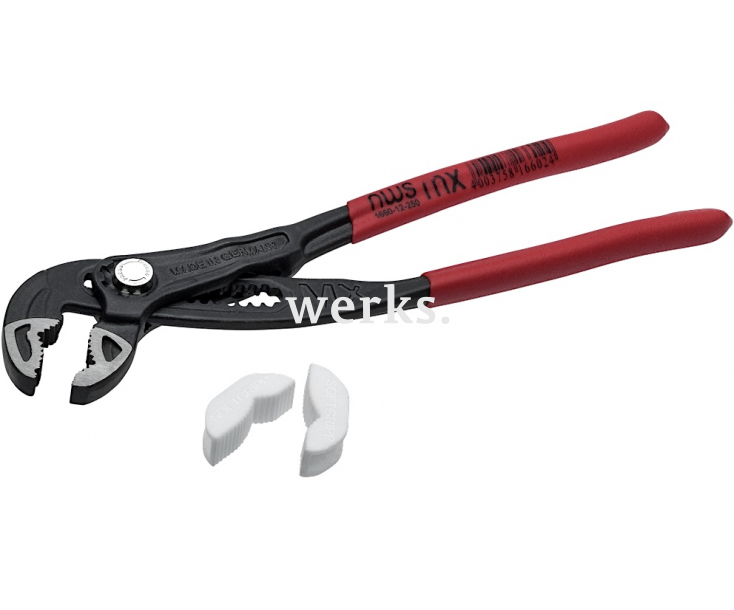 Клещи переставные Maxi MX 180 мм NWS 1660-12-180 покрытие TitanFinish с обливными рукоятками