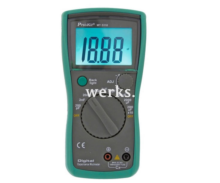 Измеритель емкости цифровой ProsKit MT-5110