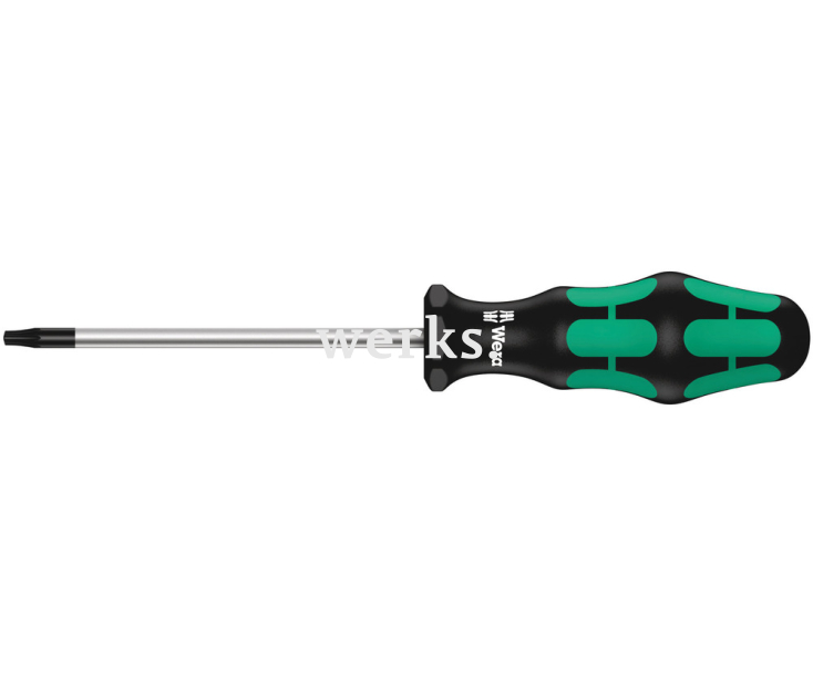 Отвертка TORX Wera Kraftform 367 BO WE-138261 TX 15 х 80 для винтов с внутренним TORX с предохранительным штифтом