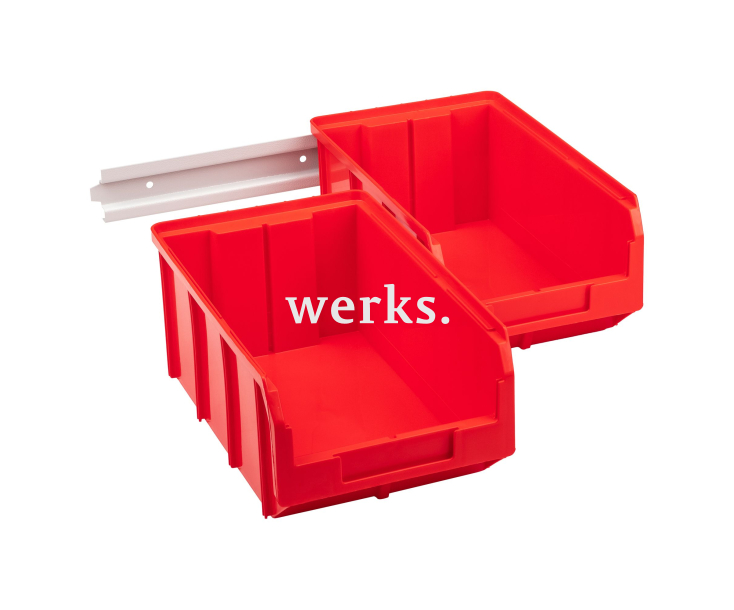 Органайзер настенный Стелла-техник V-3-440-красный , 2 ящика V-3