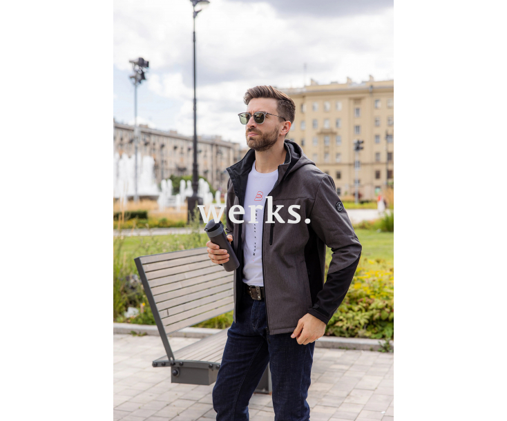 Куртка софтшелл Brodeks KS237 серый/черный (XXL)