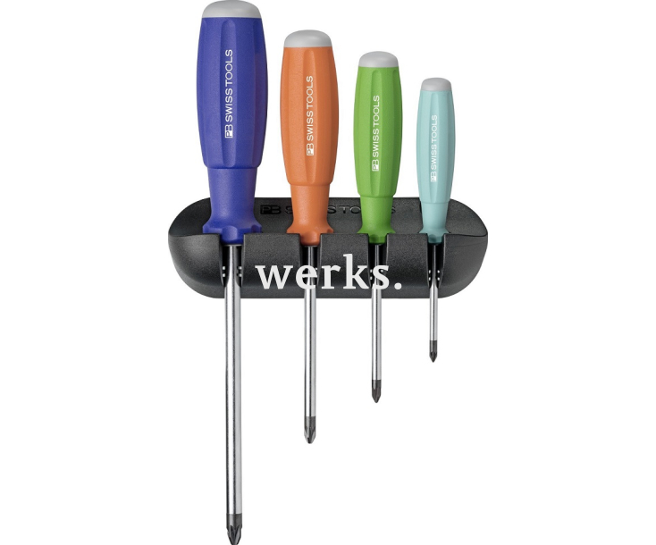Набор крестовых отверток Pozidriv SwissGrip PB Swiss Tools PB 8243.RB 4 шт.
