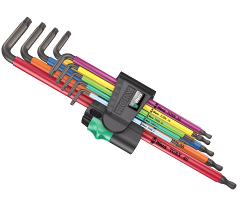 Набор Г-образных ключей удлиненных Wera 967/9 TX XL Multicolour 1 WE-024480