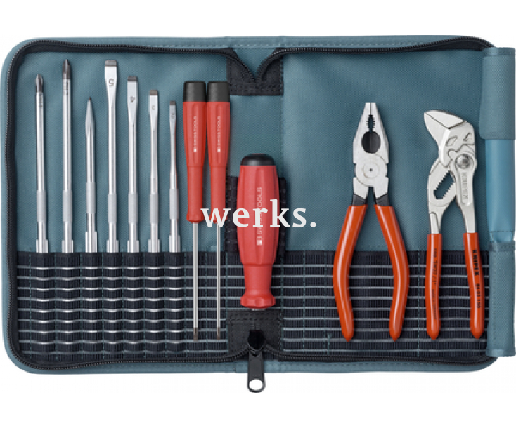 Набор с комбинированными жалами SL PH серии PB 215 PB Swiss Tools PB 8219.PE бирюзовый 12 пр.