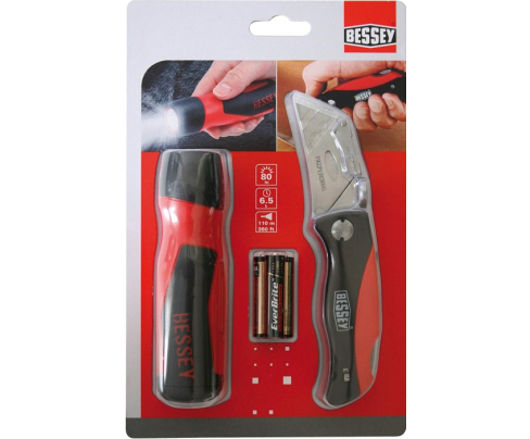 Складной нож со сменными лезвиями и подсветкой Erdi ER-DBKPH-TL-EU_1