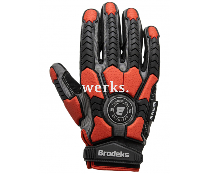 Перчатки рабочие Brodeks G-63i Серый/Черный/Красный (9)