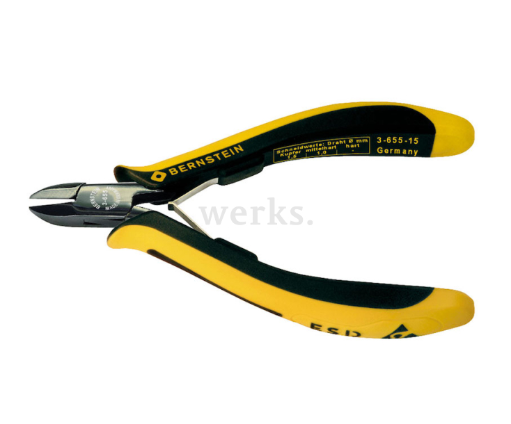 Бокорезы закругленные прецизионные EuroLine  антистатические Bernstein BS-3-655-15