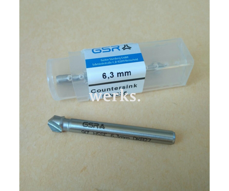 Зенкер CBN DIN335 C/90° HSSE 6,3 mm Werks W.8088126