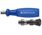 Универсальный магазинный держатель бит C6,3 1/4" Insider 1 SL PH TX Multicraft PB Swiss Tools PB 6460.Blue