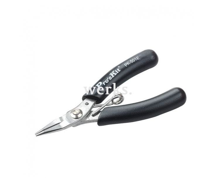 Микродлинногубцы нерж. прециз. антистатик ProsKit 1PK-501E