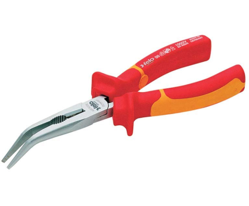 Длинногубцы изогнутые VDE Felo 205 мм 58222510