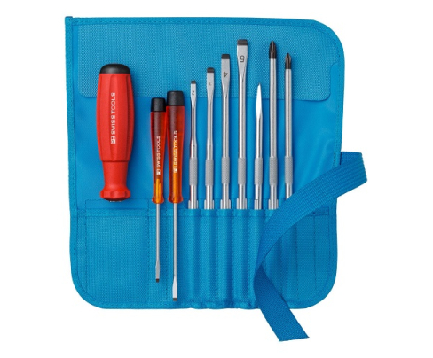 Набор с комбинированными жалами SL PH серии PB 215 PB Swiss Tools PB 8218.TU голубой 10 пр.