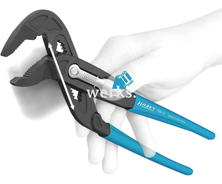 Клещи переставные универсальные 260 мм Hazet 760-2