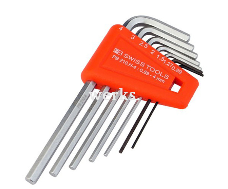 Набор штифтовых шестигранных ключей HEX PB Swiss Tools PB 210.H-4 7 шт.