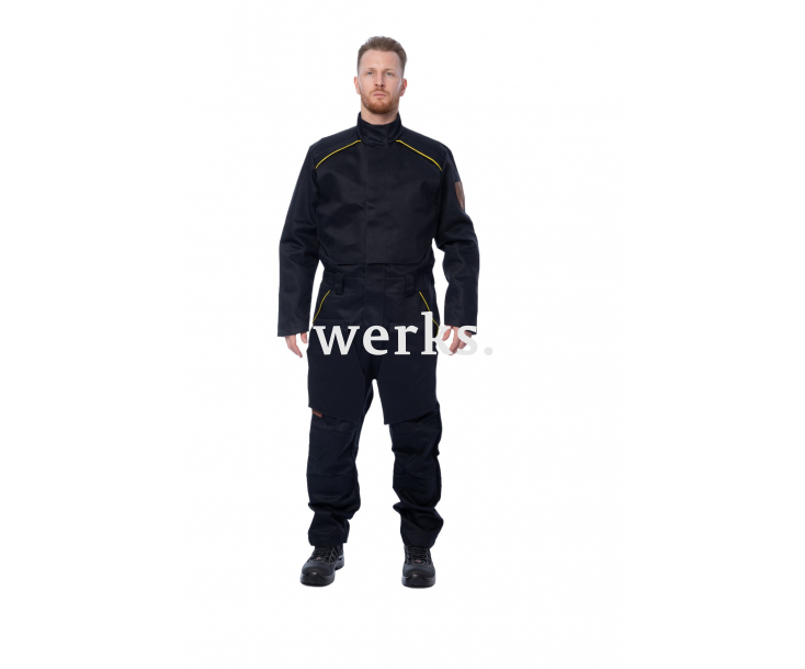 Комбинезон сварщика BRODEKS FS58-02 черный (XL)