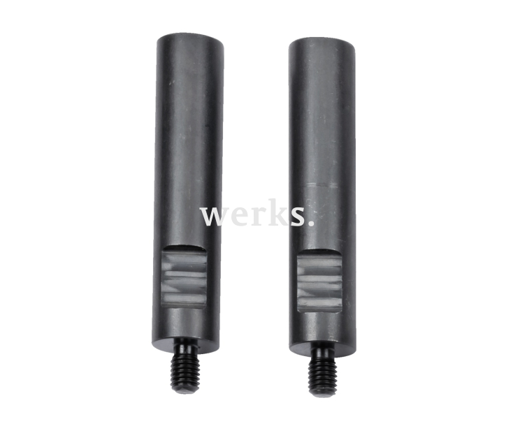 Два удлинителя для съемников (удлинение 100 мм, крепежная резьба М10) KUKKO 19-7-P