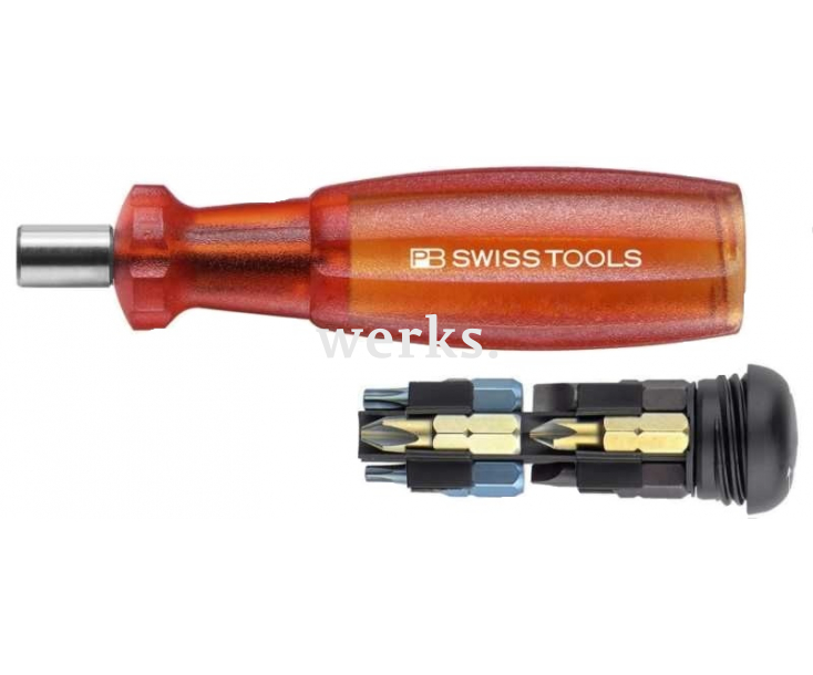 Универсальный магазинный держатель бит C6,3 1/4" Insider 1 SL PH TX Multicraft PB Swiss Tools PB 6460.Red