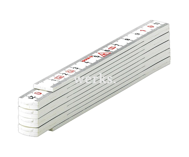 Метр складной из полиамида HKM 1/10 Sola 53031301 1 м белый