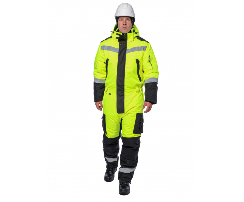 Зимний комбинезон Brodeks KW505 желтый/черный (XXL)