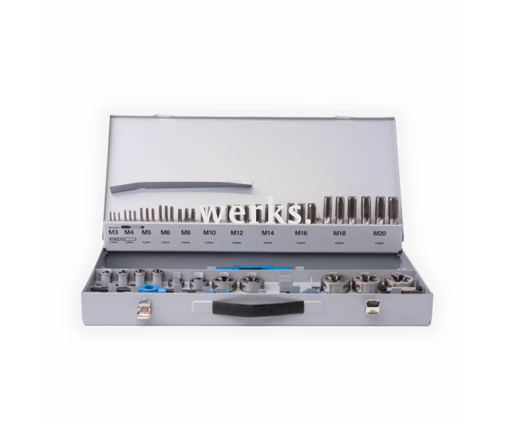 56-пр. Набор ручных метчиков и плашек DIN 352/223 M3-M20 Werks W.1416180