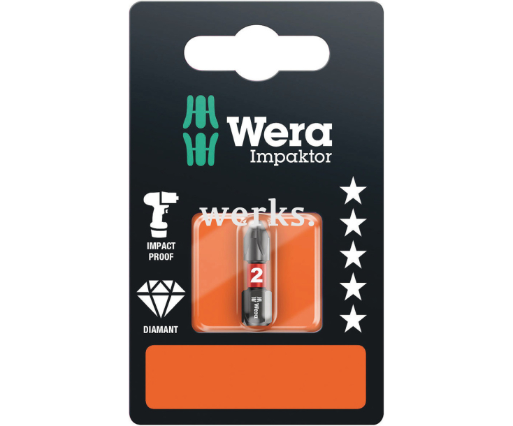 851/1 IMP DC SB Impaktor крестовая насадка PH 2 х 25 Wera WE-073916