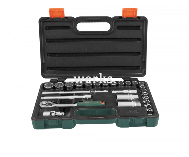 Набор торцевых головок с трещоткой 3/8"DR Super Tech, 26 предметов Jonnesway S68H3126S