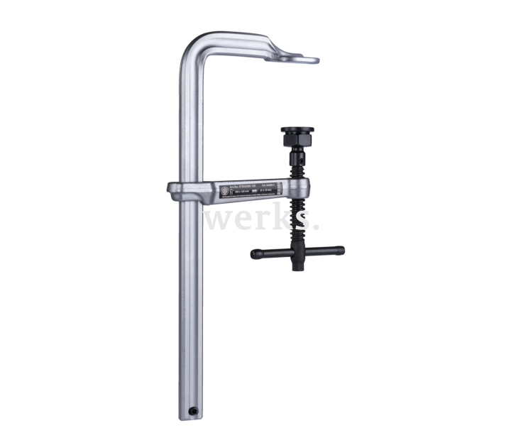 Цельнометаллическая слесарная струбцина VIRIDIS, с  Т-образной рукояткой KUKKO 473K0300-120