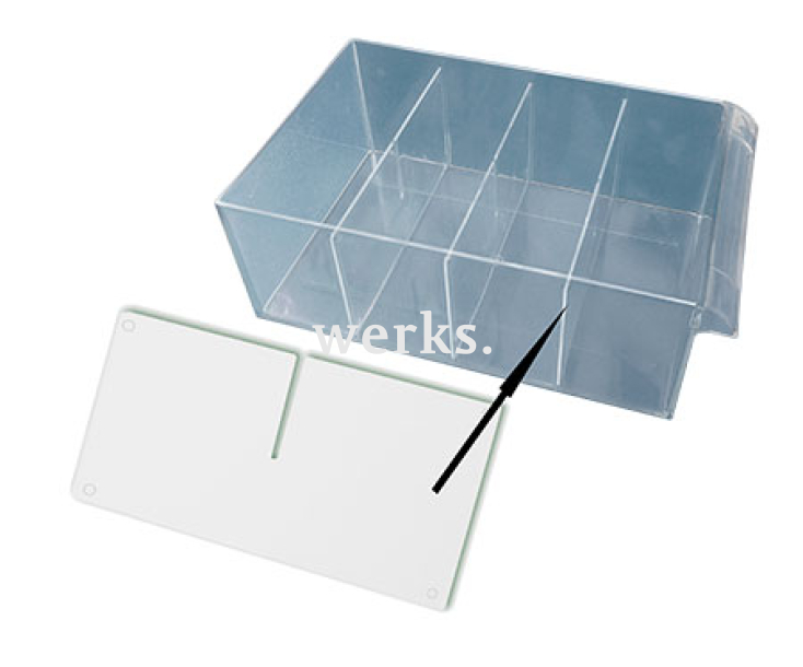 Перегородка короба Стелла-техник С-501-А-поперечная , прозрачная