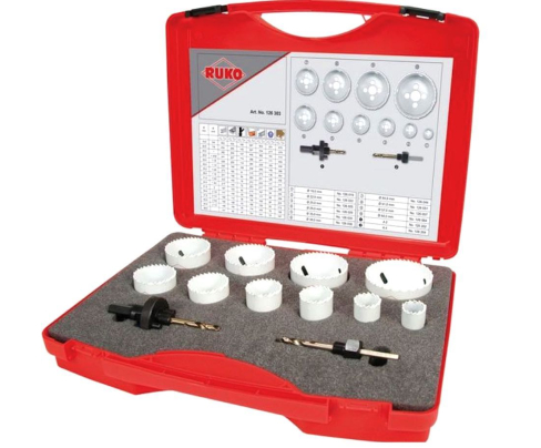 Набор коронок Super Ruko HSS-Co 8 22 - 68 мм 12 предметов 126304