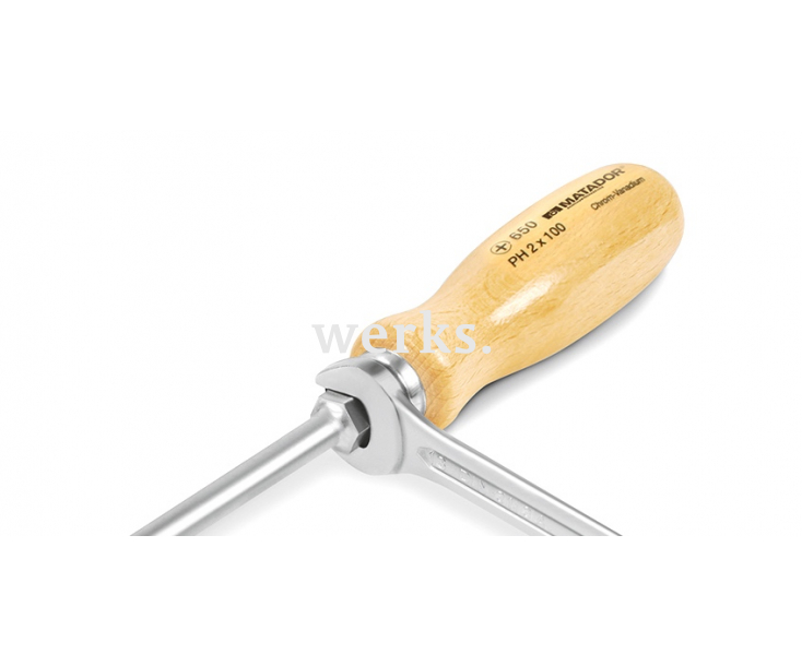 Набор ударных отверток SL PH с деревянной ручкой Matador 06500050 6 шт.