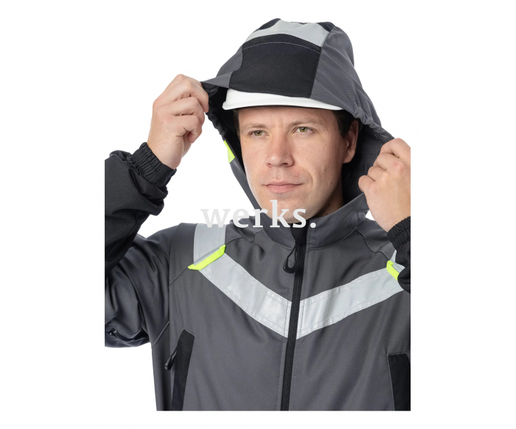 Летний комбинезон Brodeks KS 503 серый/черный (XXXL)