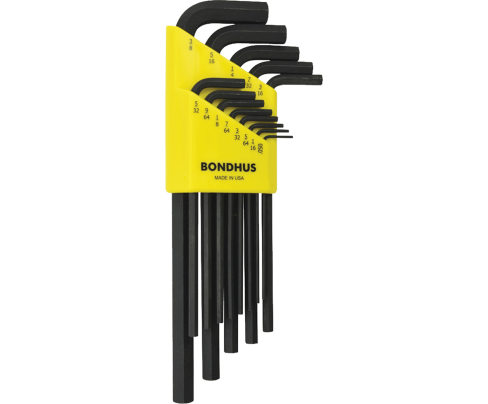 Набор штифтовых ключей HEX Bondhus 12137 дюймовых длинных 13 предметов