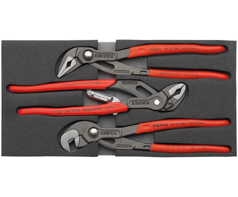 Набор инструментов "Wapu", 3 клещей во вкладыше из поропласта Knipex KN-002001V03