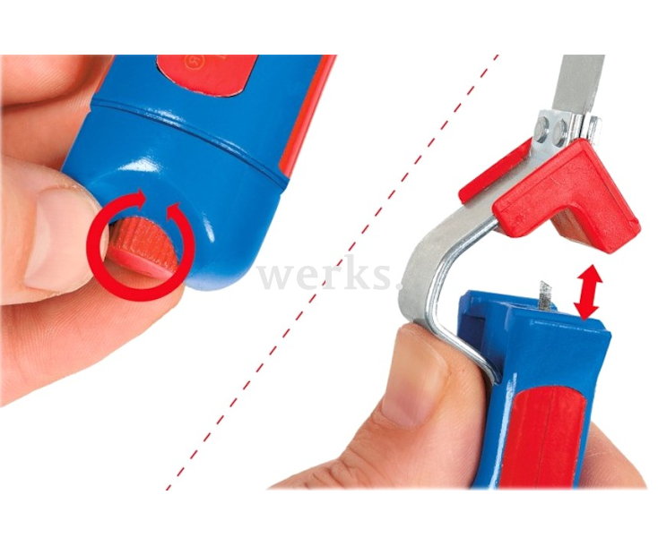 Нож кабельный No. 8-27 для снятия изоляции с круглых кабелей Weicon WCN50050227