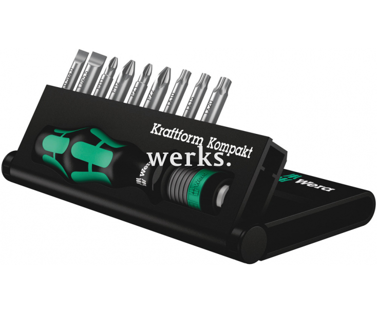 Kraftform Kompakt 10 Набор с битами (PH, PZ, TX, SL), Wera WE-056653