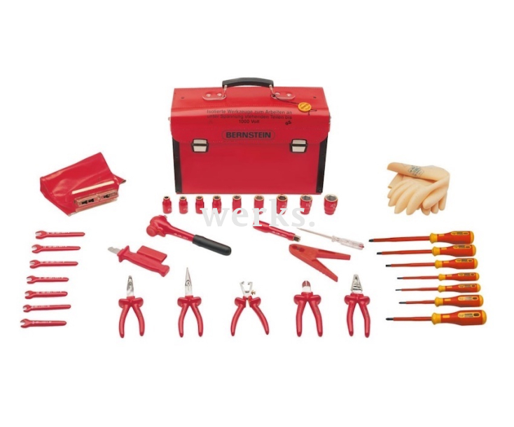 Набор диэлектрических VDE инструментов SAFETY 35 шт. Bernstein BS-8100