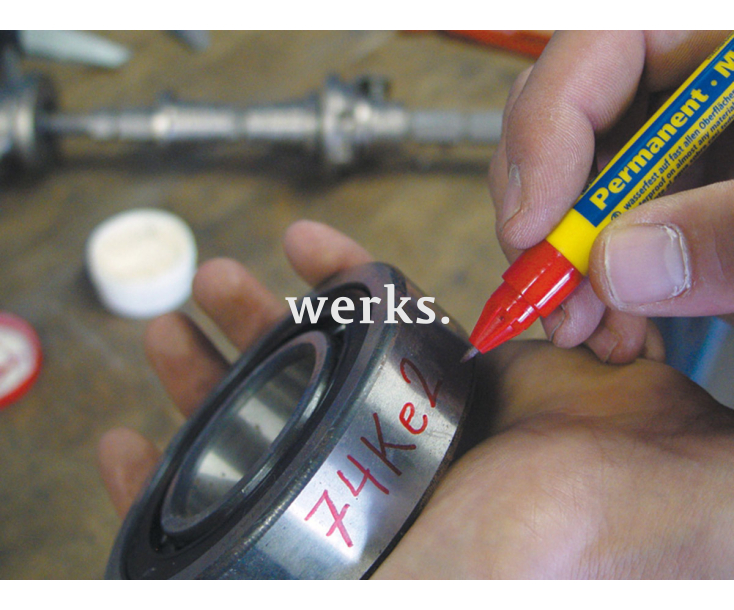 Маркер перманентный Bleispitz 0754 красный