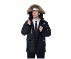 Зимняя куртка-парка Brodeks KW 215 черный с опушкой (XL)