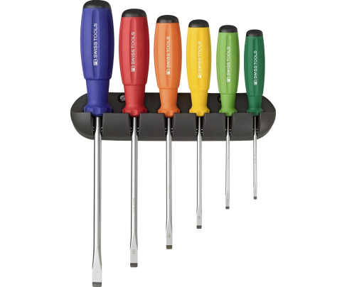 Набор шлицевых отверток SwissGrip PB Swiss Tools PB 8240.RB 6 шт.