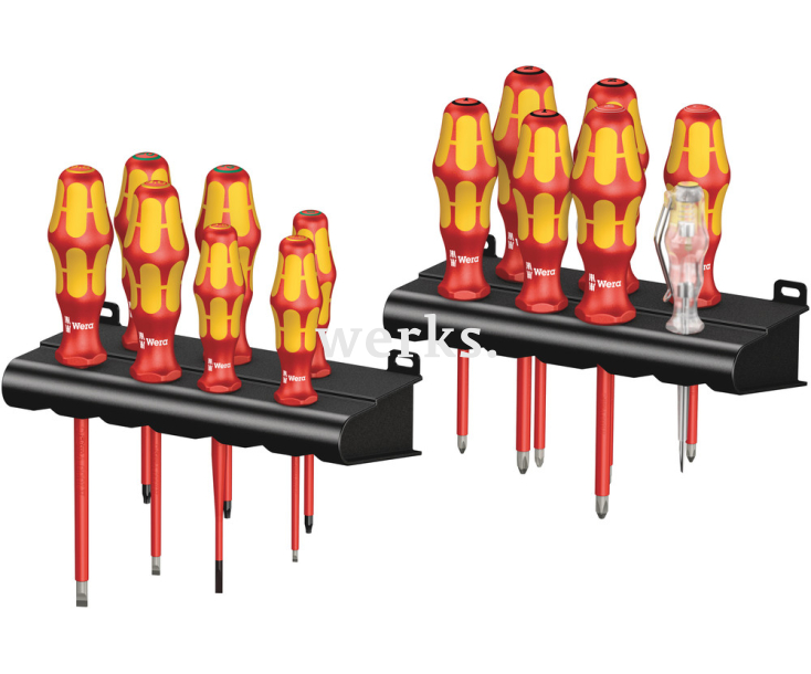 Набор отверток PH TORX SL PZ PZ/S Wera Kraftform Big Pack 100 VDE WE-105631