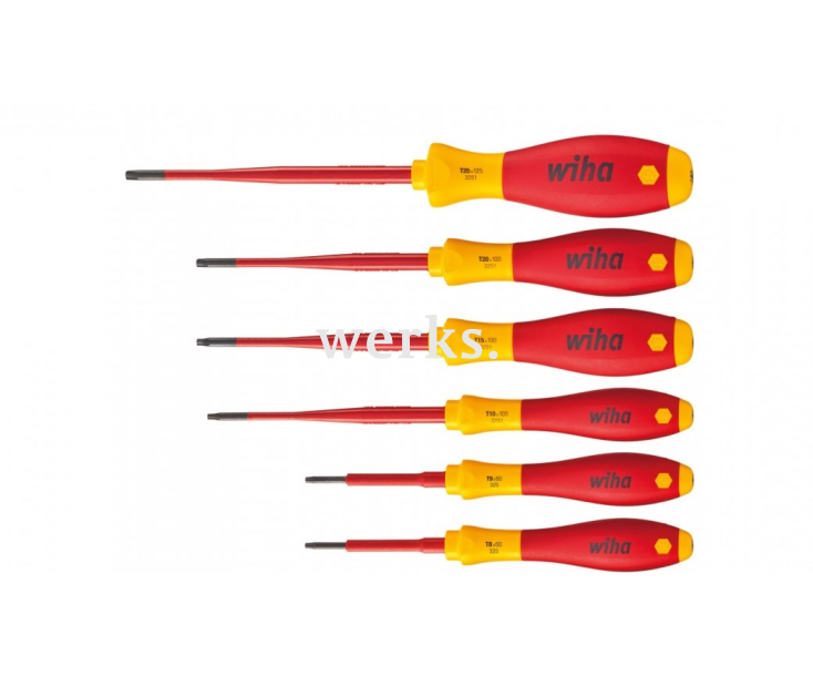 Набор отверток TORX TR Wiha SoftFinish electric SlimFix 3251 TR K6 41245